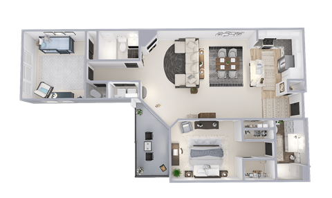 a floor plan of a house